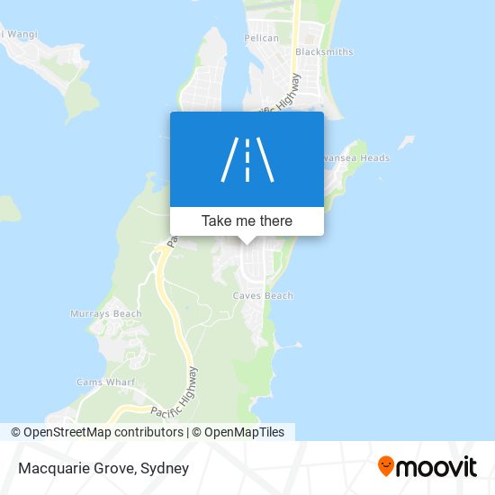 Mapa Macquarie Grove