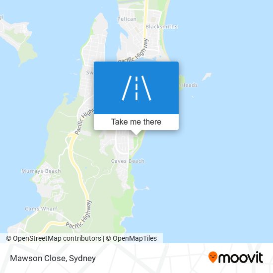 Mapa Mawson Close