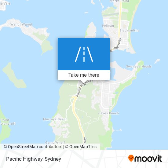 Mapa Pacific Highway