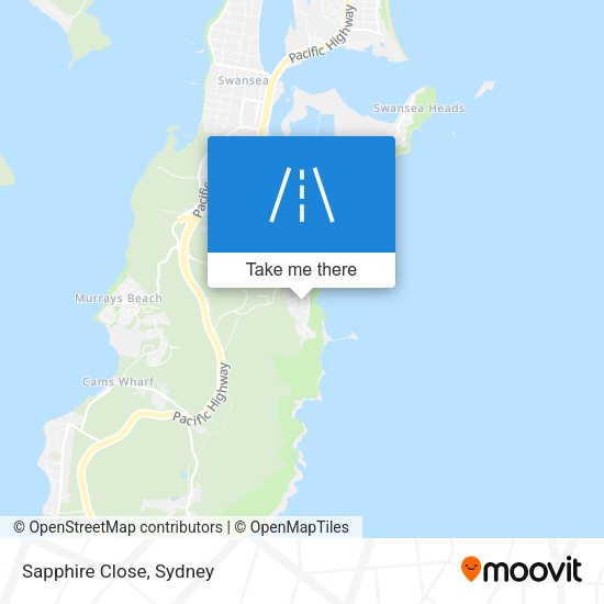 Sapphire Close map