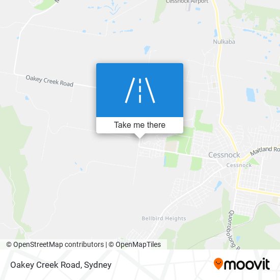 Mapa Oakey Creek Road