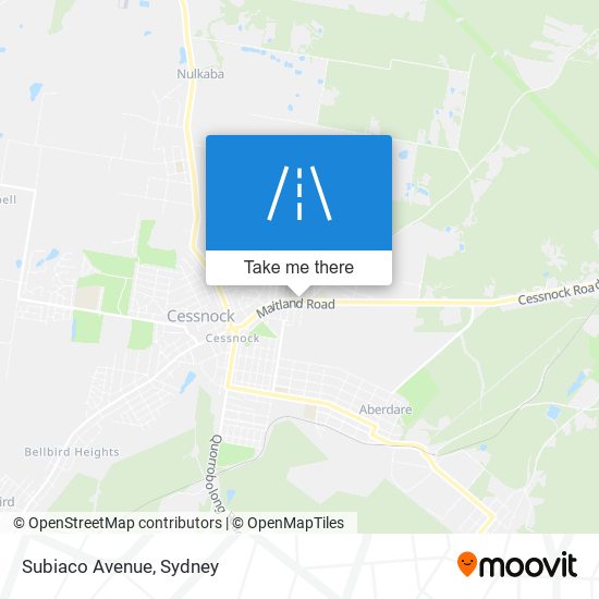 Subiaco Avenue map