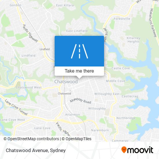 Chatswood Avenue map