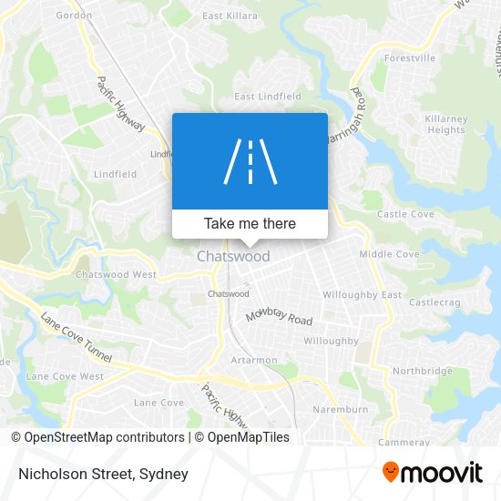 Nicholson Street map