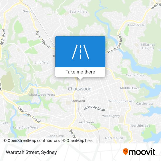 Waratah Street map