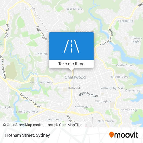 Hotham Street map