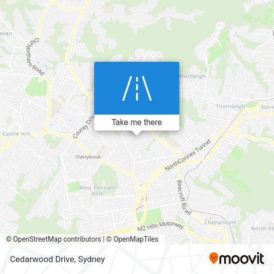 Cedarwood Drive map