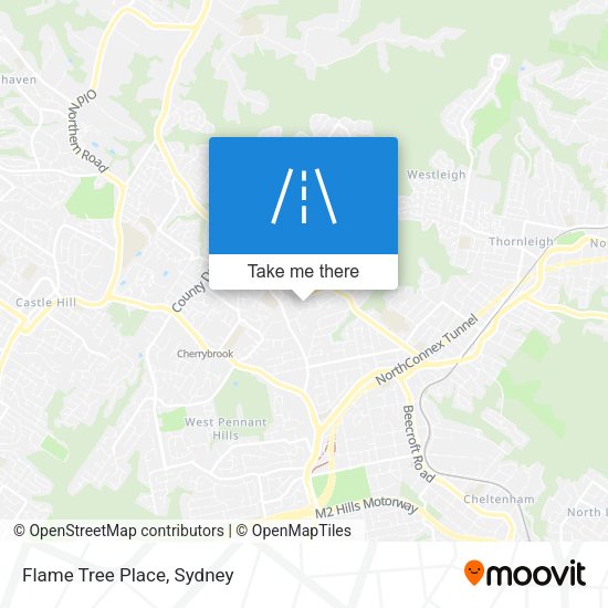 Flame Tree Place map