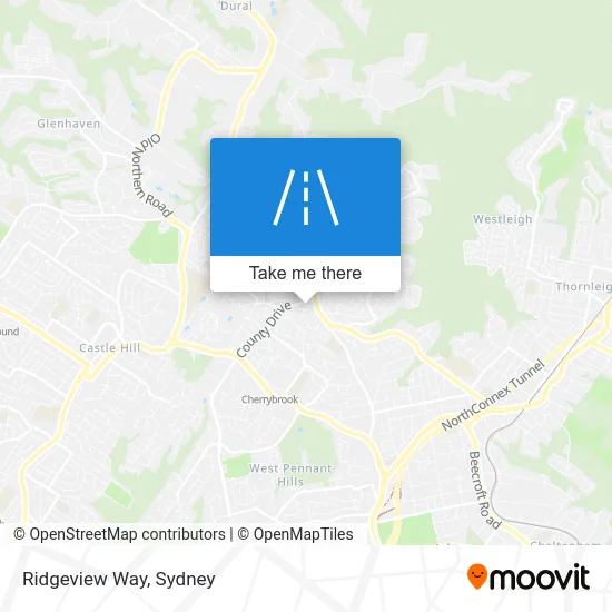 Mapa Ridgeview Way