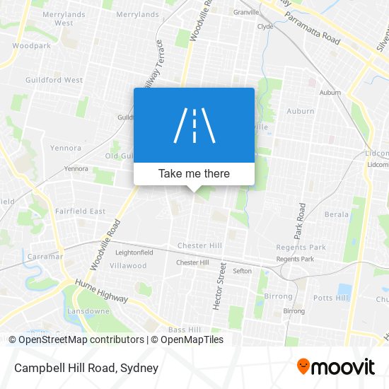 Campbell Hill Road map