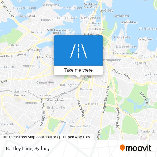 Bartley Lane map