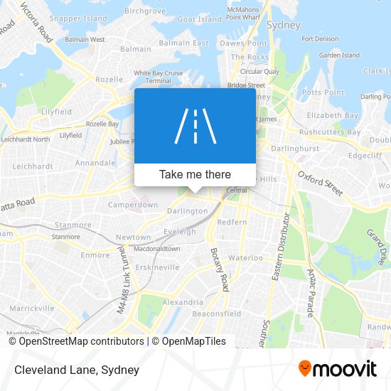 Cleveland Lane map