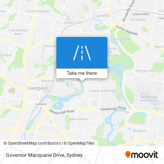 Governor Macquarie Drive map