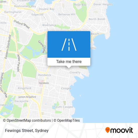 Fewings Street map