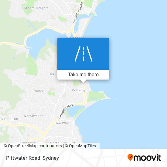 Mapa Pittwater Road