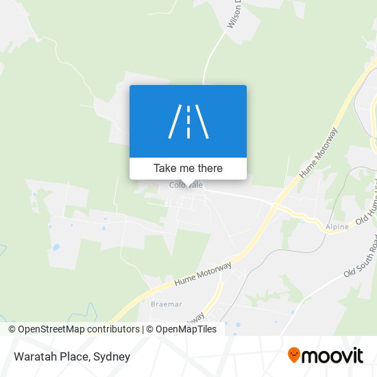 Waratah Place map