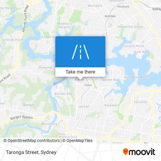 Mapa Taronga Street