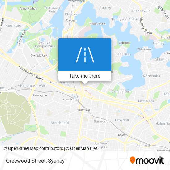 Mapa Creewood Street