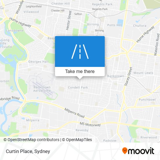 Curtin Place map