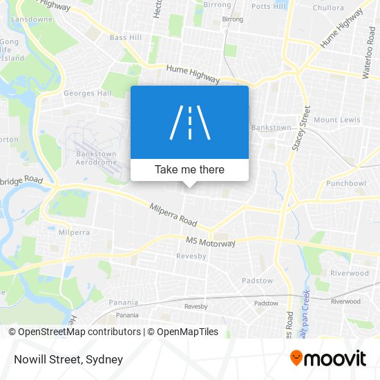 Nowill Street map