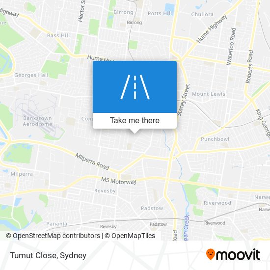 Mapa Tumut Close