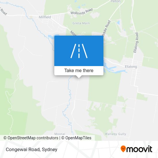 Congewai Road map