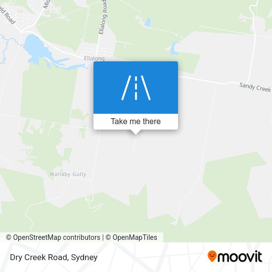 Dry Creek Road map