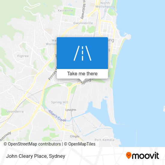 John Cleary Place map