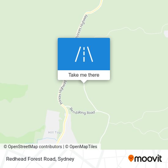Redhead Forest Road map