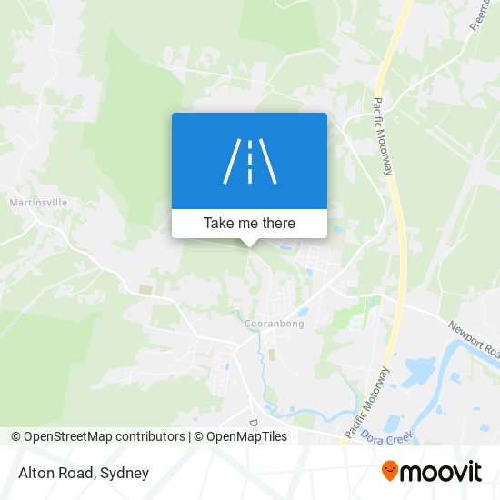 Mapa Alton Road