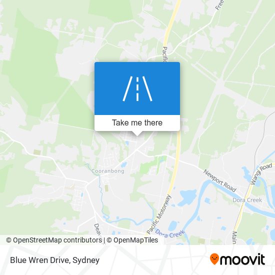 Blue Wren Drive map