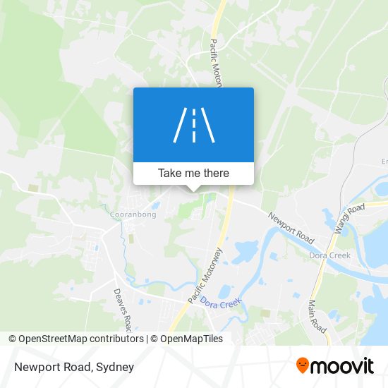 Mapa Newport Road