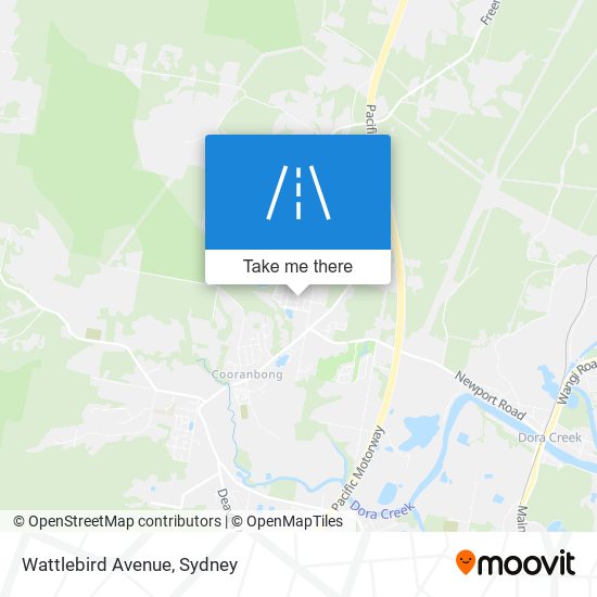 Wattlebird Avenue map