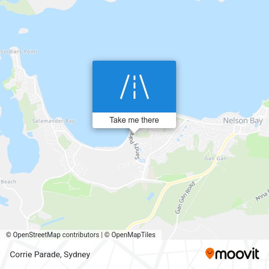 Corrie Parade map