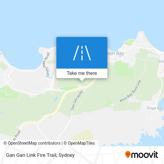 Gan Gan Link Fire Trail map