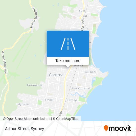 Arthur Street map