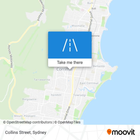 Collins Street map