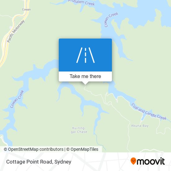 Cottage Point Road map