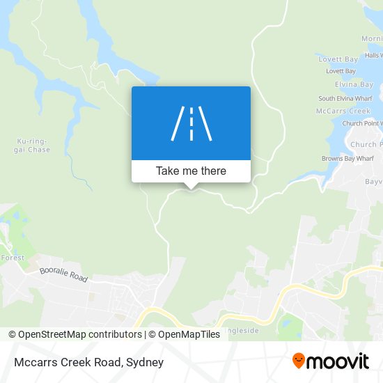 Mccarrs Creek Road map