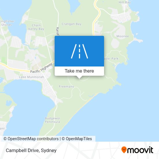 Campbell Drive map