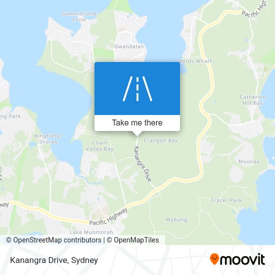 Kanangra Drive map