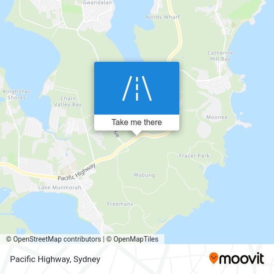 Pacific Highway map