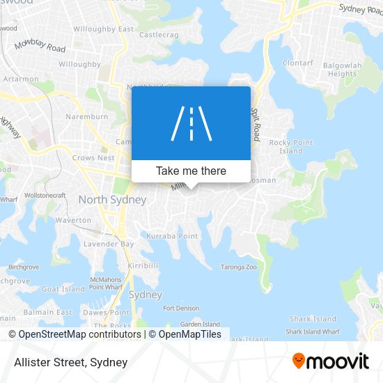 Allister Street map