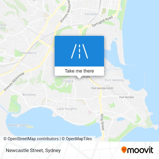 Newcastle Street map