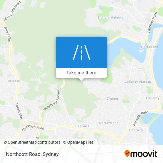 Northcott Road map