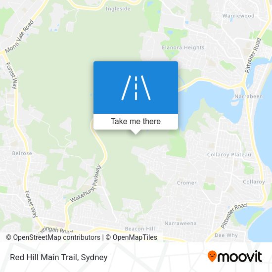 Red Hill Main Trail map