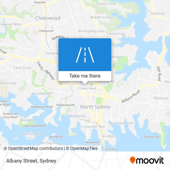 Albany Street map