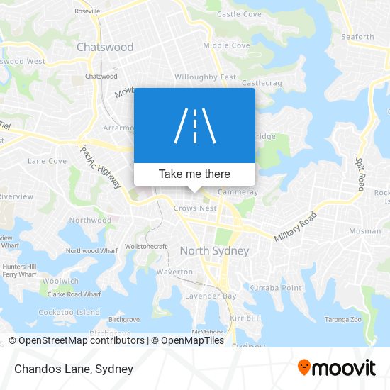 Chandos Lane map