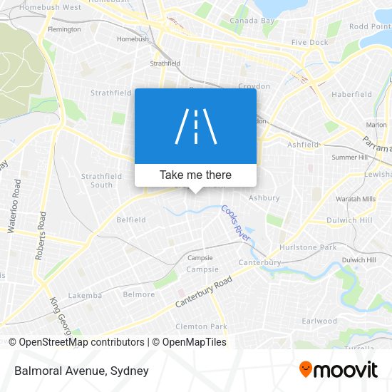 Balmoral Avenue map
