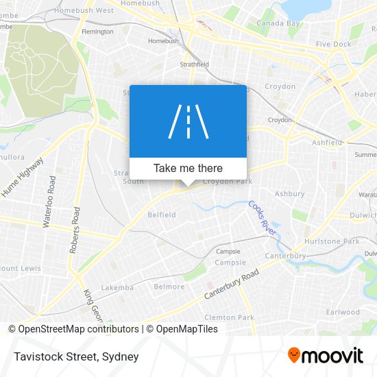 Tavistock Street map